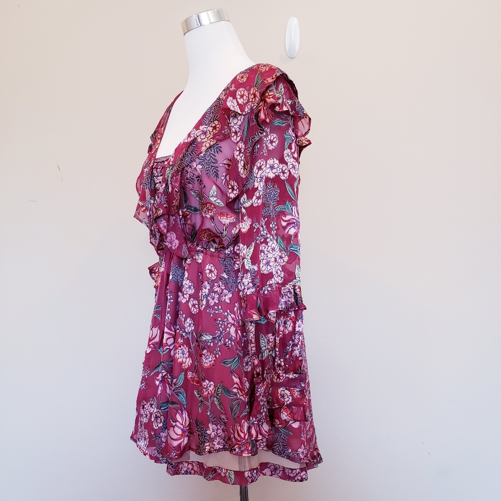 FOR LOVE & LEMONS Flora Drawstring Mini Dress - Picture 2 of 8